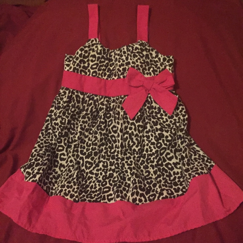 B&W Cheetah Print Sundress - 4T